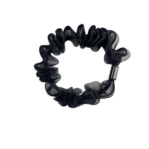 Chouchous et élastiques pour cheveux en organza pour femmes, usage quotidien, kaki noir, style ample, en tissu, faits à la main, Yiwu, Été 2024 - Product Image 5