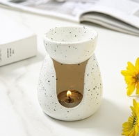 BESTCERA diffuseur d'aromathérapie en céramique de Style nordique brûleur d'huile essentielle bougeoir fabriqué à la main décor à la maison parfum naturel