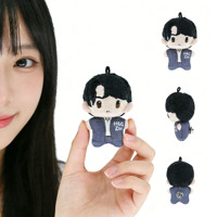 Mini poupée en peluche personnalisée mignonne de 5 cm et 10 cm, douce au toucher, pendentif personnalisé, figurine en peluche tendance, porte-clés, breloque de sac CPC