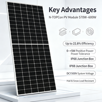 Système d'énergie solaire hors réseau pour la maison de 10 kW, 15 kW, 30 kW, générateur solaire, kit complet de panneaux solaires, batterie au lithium intégrée