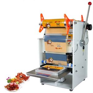 Manual Plastic Food Cup Tray Sealing machine/ Snack Food Roll Film Tray Sealer