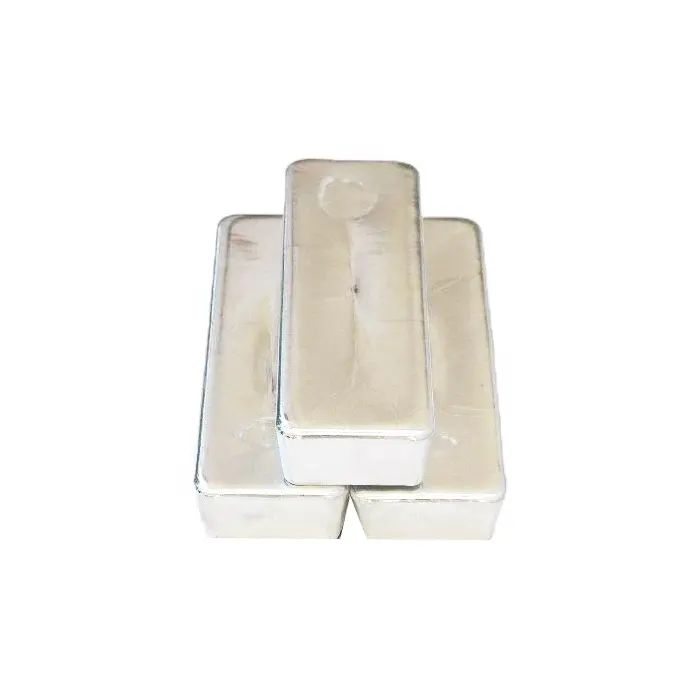 Lingote de indium con molde indium 99.995, lingote de Metal precioso al por mayor 99.999%