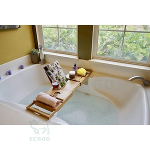 Multi-Functional Bamboo <b>Bathtub</b> <b>Caddy</b> with Phone Holder - Product Image 6