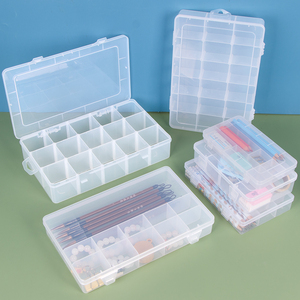 SUNSHING Plastic Tackle Box with Grids 15 Grid Divided Storage Organizer Multi Compartment Box for Carp Fishing Lures <b>Coin</b> Bead - Product Image 1