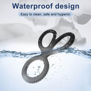 Vibrierender Penisring aus Silikon in Scherenform für Männer zur Verzögerung der Ejakulation, Sexspielzeug für Erwachsene - Product Image 3