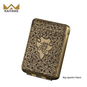 หรูหราวินเทจที่กําหนดเอง 16 ชิ้นทอมมี่เชลบี้บางแกะสลักโลโก้วินเทจเครื่องมือสูบบุหรี่โลหะกรณีบุหรี่ - Product Image 5