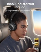Auriculares Anker Space One Pro A3062 FlexiCurve Over-Ear, Auriculares con Cancelación Activa de Ruido Adaptativa Impulsados por 6 Micrófonos
