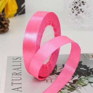 22 Meter 1,5 cm Breite Volle Rolle Einseitiges Satinband für Party Hochzeit Kuchen Dekoration - Product Image 6