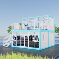 Vente en gros de maison en conteneur mobile préfabriquée durable de taille personnalisée 40 pieds Maison en conteneur extensible de luxe de haute qualité