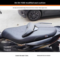 FOMOKER Coussin de Selle Universel Personnalisé pour Moto, Ensemble Complet ZONTES 150D 350D 368D, Mousse Haute Résilience de Remplacement, Qualité Usine