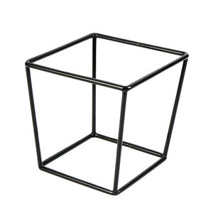 Soporte de exhibición de metal cuadrado negro <span class=keywords><strong>para</strong></span> eventos atendidos y decoraciones de buffet de restaurante - Product Image 6
