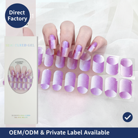 KIKILEE Nouveau style Autocollants pour ongles en gel semi-durcis 3D, nécessitant une lampe UV, pour pose DIY, motifs français, de Noël et japonais