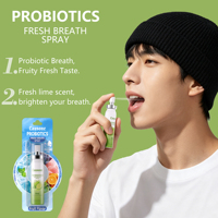 Spray buccal probiotique 2026, éliminateur instantané de la mauvaise haleine et rafraîchisseur buccal longue durée, soin buccal puissant pour éliminer les odeurs