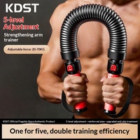 KDST Barra de Agarre con Resorte de Acero Ajustable, Expansor de Brazos y Pecho para Entrenamiento Muscular en Casa