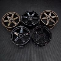 عجلات LZT-219 مقاس 18 بوصة من نوع Volk Racing Te37 Saga S-PLUS لسيارات تويوتا وسوبارو ومازدا وهوندا سيفيك، متوفرة بنمط 5x100 و5x112 و5x120 و5x114.3