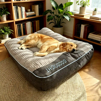 Lit orthopédique pour chien sur mesure, rembourré et épais, protection de la colonne vertébrale, canapé-lit pour animaux de compagnie, amovible et lavable, pour grands chiens