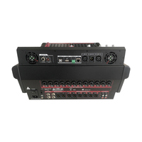 Table de mixage audio numérique 16 canaux IPALEAD MC-616, construction en plastique, plusieurs types d'interfaces (XLR/TRS/RCA), son surround, 48V