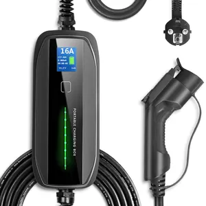 Ev Type 2 Charger Switchable 10A/16A Mode 2 AC Portable EV Charger With Schuko Plug