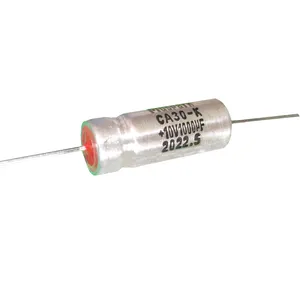 Capacitor de tândalo axial 1200uf 16v, selo molhado e hermetico