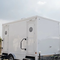 Bâtiments préfabriqués VIP de luxe, toilettes portables mobiles et unités de douche mobiles pour le camping en plein air en provenance de Chine