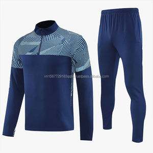 Camiseta Deportiva de Manga Larga con Media Cremallera, Estampada, de Secado Rápido, Transpirable, Anti-UV, para Fútbol, Personalizable, Venta al Por Mayor - Product Image 3