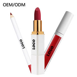 OCHAIN Kit de lèvres de luxe de marque privée solide imperméable à l'eau de couleurs sombres vente en gros - Product Image 1