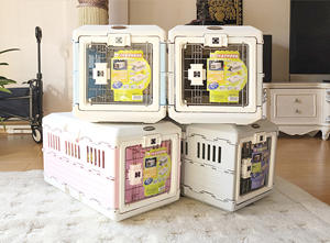 Arabada köpek taşıma için orta ve büyük köpekler sağlam ve katlanabilir kafes için Pet havayolu kutusu - Product Image 6