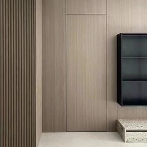 ประตูที่มองไม่เห็นประตูผนังไม้ที่ซ่อนอยู่ภายในที่ทันสมัยประตูไร้กรอบ - Product Image 4