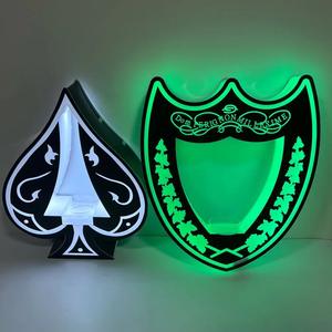 Перезаряжаемая акриловая бутылка шампанского Glory Pades VIP Demo из прочного металла для рекламных целей - Product Image 5