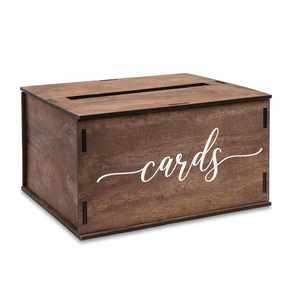 Decorations Wooden <b>Wedding</b> Reception <b>Card</b> <b>Box</b> - Product Image 1