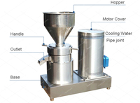 Machine à broyer les arachides, machine à faire du beurre de cacahuètes, machine à faire de la pâte de sésame, de la pâte de noisettes et de la moutarde en gros