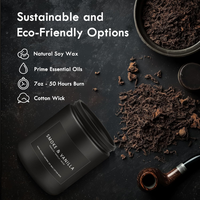 Juego de Velas Aromáticas de Lujo para Hombre, Más Vendido, Velas de Cera de Soja Natural Vertidas a Mano, Diseño Exclusivo para Caballeros
