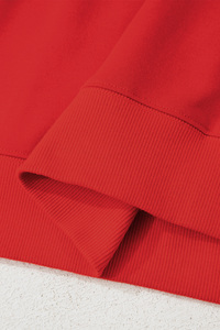 Shewin abbigliamento da <span class=keywords><strong>donna</strong></span> 2025 girocollo da college rosso nero arancione <span class=keywords><strong>felpa</strong></span> a tracolla con bracciolo a righe a righe sulla manica - Product Image 6