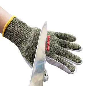 Seway Is Bestand Tegen Vonken En Biedt Snijbescherming Lederen Handpalm Anti-Cut Handschoenen