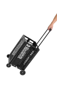Carrito <span class=keywords><strong>de</strong></span> Almacenamiento Plegable Grande con Ruedas <span class=keywords><strong>de</strong></span> Malla - Carrito Utilitario <span class=keywords><strong>de</strong></span> Plástico Plegable con Mango Telescópico OEM Duradero <span class=keywords><strong>de</strong></span> 4 Ruedas para Compras - Product Image 4