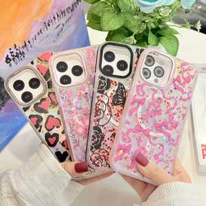 Nueva Funda para Teléfono con Diseño de Lazo y Estampado Lindo para <span class=keywords><strong>iPhone</strong></span> 17 16 15 <span class=keywords><strong>Pro</strong></span> <span class=keywords><strong>Max</strong></span>, Carga Inalámbrica Magnética - Product Image 1