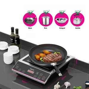 Household Commercial Hotpot Stir Fry 3500W High Power Temperature Adjustment Electric Induction Cooker