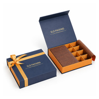 Maßgefertigte Schokoladen-Geschenkbox Luxuriöse Starre Magnetverschluss-Box Kundenspezifische Magnetische Schokoladenbox mit Trennwand