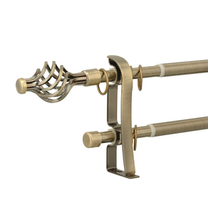 JNS personalizzato singolo palo per tende telescopico regolabile all'ingrosso tende e accessori Algeria aste per tende doppie estensibili - Product Image 1