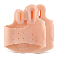 Correcteur d'hallux valgus réglable en silicone avec inserts, séparateurs d'orteils pour soulager les orteils superposés et aligner l'hallux valgus