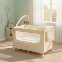 Lit d'appoint multifonctionnel pour bébé avec moustiquaire, nouveau design personnalisé pour le marché européen