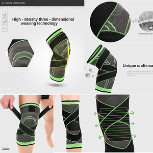 Manchons de compression 2026 avec sangles élastiques pour protéger les articulations du genou, réduire les chocs aux jambes et maintenir la température des jambes - Product Image 3