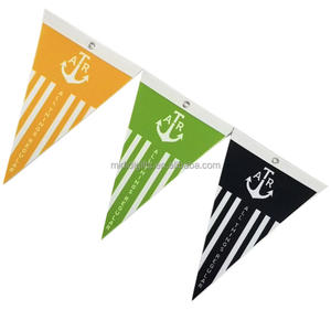 Dicetak bendera segitiga kain tebal bendera untuk kegiatan acara <span class=keywords><strong>Bunting</strong></span> tali liontin dengan promosi bendera spanduk - Product Image 1
