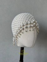 Serre-tête vintage tendance pour mariage, bandeau unique en maille pour femmes, accessoires de mode pour cheveux