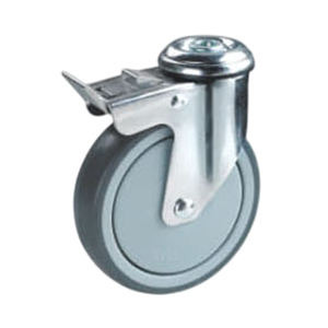 Roulettes industrielles légères en gros, de bonne qualité, avec noyau en TPR/PP, roulement à billes, capacité de charge 100kg-150kg, 80mm/100mm/125mm - Product Image 1