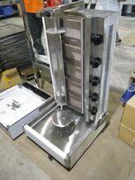 Machine à Kebab à gaz à 4 brûleurs/four à gril à gaz Commercial shawarma
