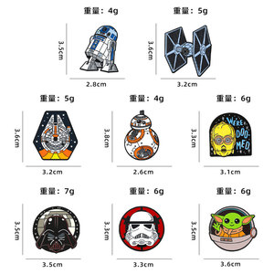 Broche de dessin animé en émail créatif, en alliage de zinc, effet goutte d'huile, pour la décoration - Ventes Flash - Product Image 5