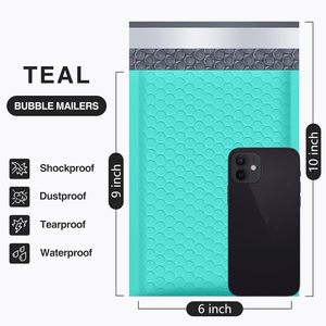 Small Business Wholesale <b>Padded</b> Mailers Simply Peel & Seal Strong & Durable Construction Green Custom Logo Bubble Mailer Bags - Product Image 2