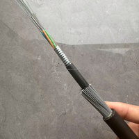 Kabel Serat Optik Berlapis Baja Bergelombang GYTA33/GYTA53 untuk Luar Ruangan G652D/G657A1/G657A2 12/24/48 Core Stranded Conductor