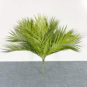 Branche de fougère en soie artificielle hautement simulée feuilles tiges vertes et plante en <span class=keywords><strong>mousse</strong></span> pour la décoration de mariage ou de maison/bureau - Product Image 1